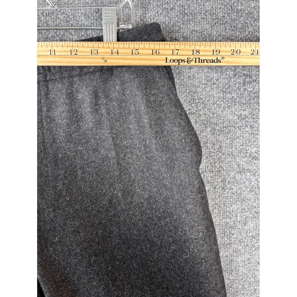 NWT FRAME Pants Men Medium Grey Charcoal Flannel Travel Virgin Wool Blend Preppy